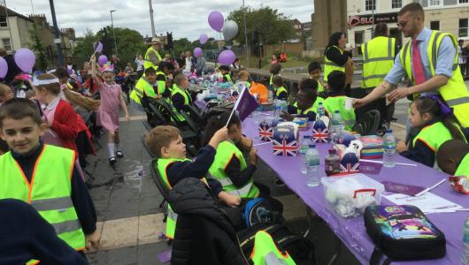 rosherville academy at the queens jubilee party