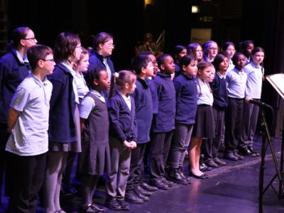 rosherville academy performing at the trust choir concert