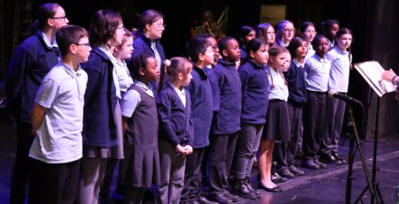 rosherville academy performing at the trust choir concert