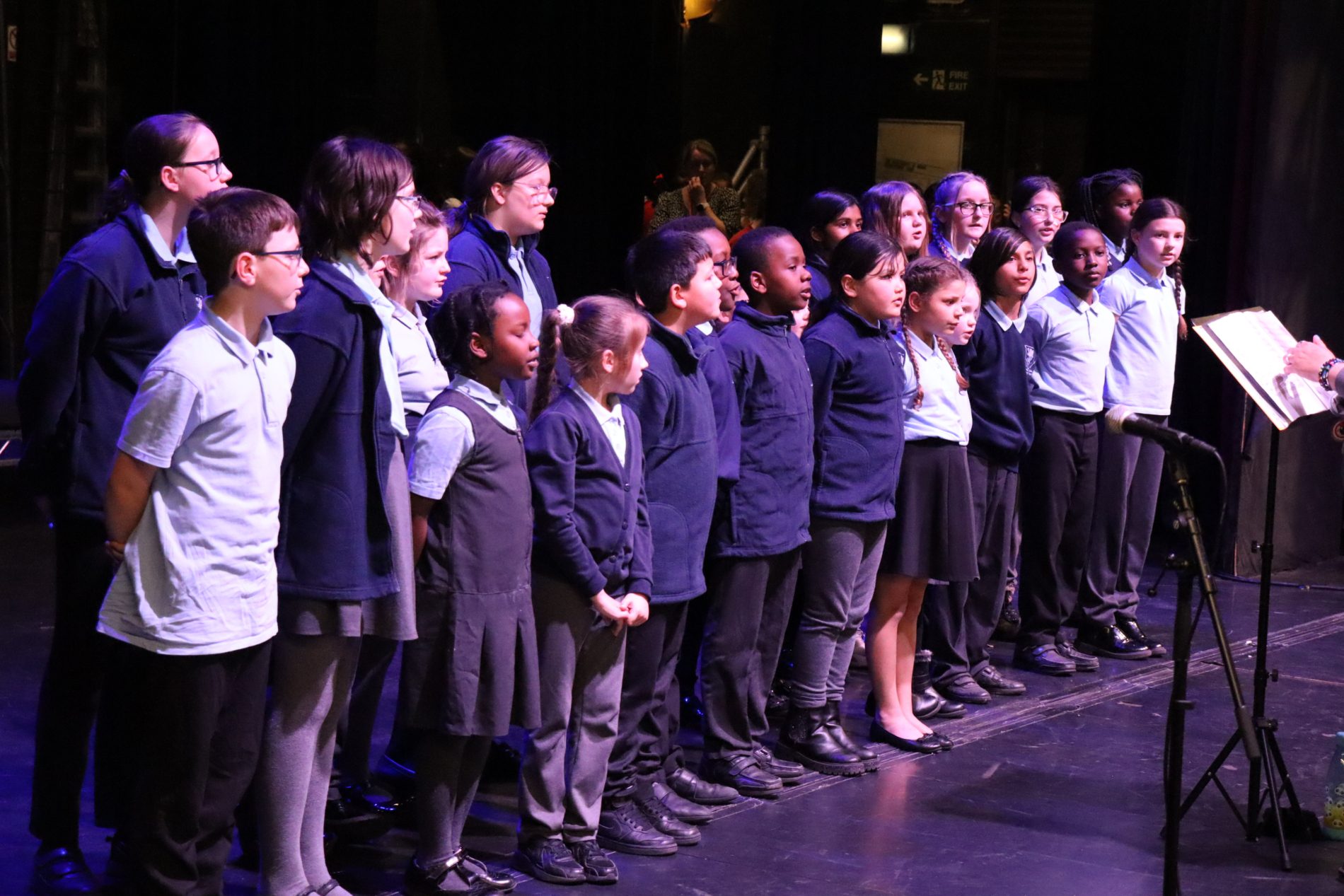 rosherville academy performing at the trust choir concert